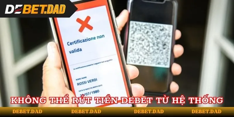 Lỗi không rút được tiền từ hệ thống Debet